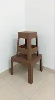 Plastic Table and 2 Stools - 1