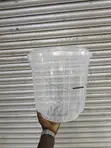 20 Litre Clear Plastic Buckets with Lid and Handle - 2