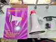 Handheld Megaphone Bullhorn with Siren & Detachable Mic (400M Range) - 1