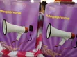 Handheld Megaphone Bullhorn with Siren & Detachable Mic (400M Range) - 2