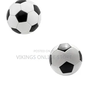 Classic Black-and-White Panel Soccer Ball