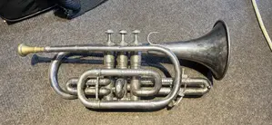 Used Cornet Trumpet - Silver Brass Band Music