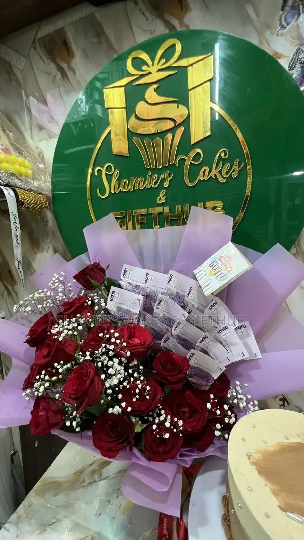 Gift Packages: Money Bouquet & Cake - 1