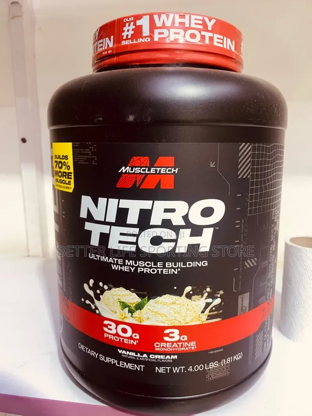 Muscletech Nitrotech Whey Protein 4lb - 1