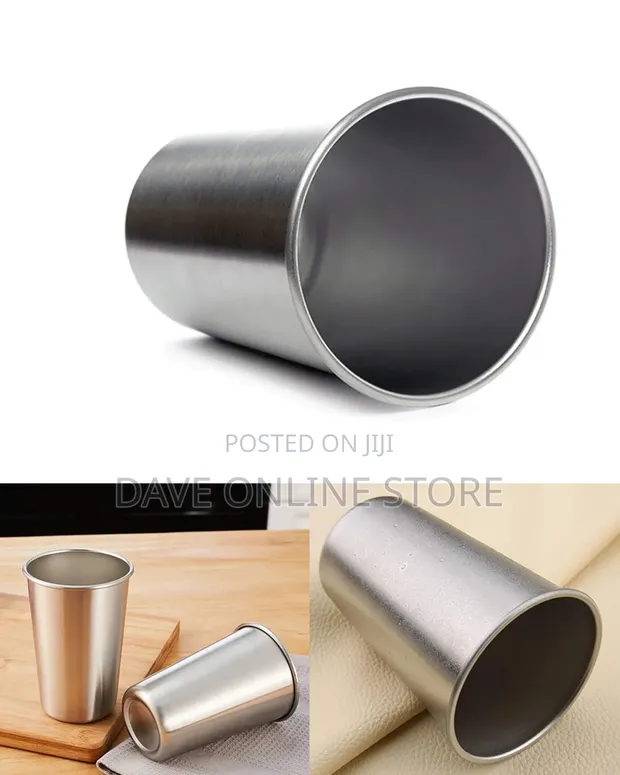 Single-Wall Stainless Steel Pint Cup - 1