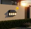4-Bulb Solar-Powered Outdoor Wall Light - 1