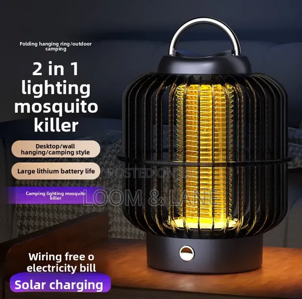 2-in-1 Rechargeable LED Mosquito Killer Lamp - 1