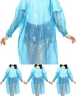 Lightweight Disposable Rain Poncho with Hood - 1