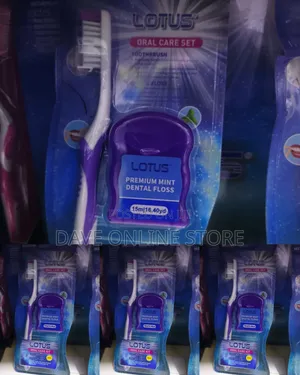 Lotus Oral Care Set - Purple & White Toothbrush