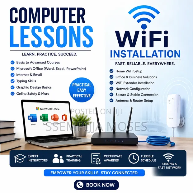 Professional Computer Lessons & WiFi Installation - 1