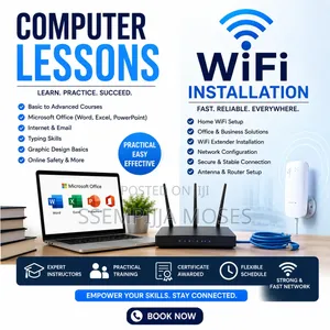 Professional Computer Lessons & WiFi Installation