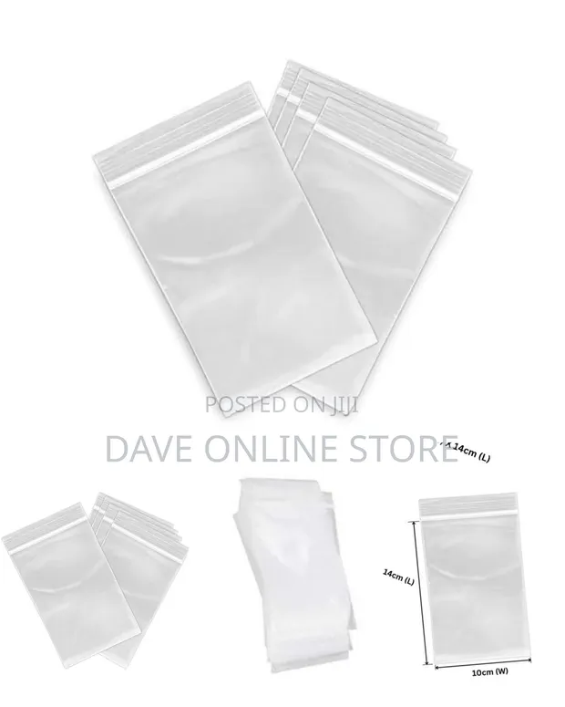 Small Clear Resealable Plastic Zip-Lock Bags - 1