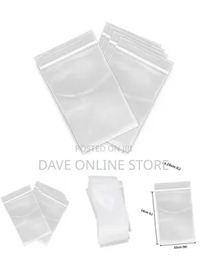 Small Clear Resealable Plastic Zip-Lock Bags