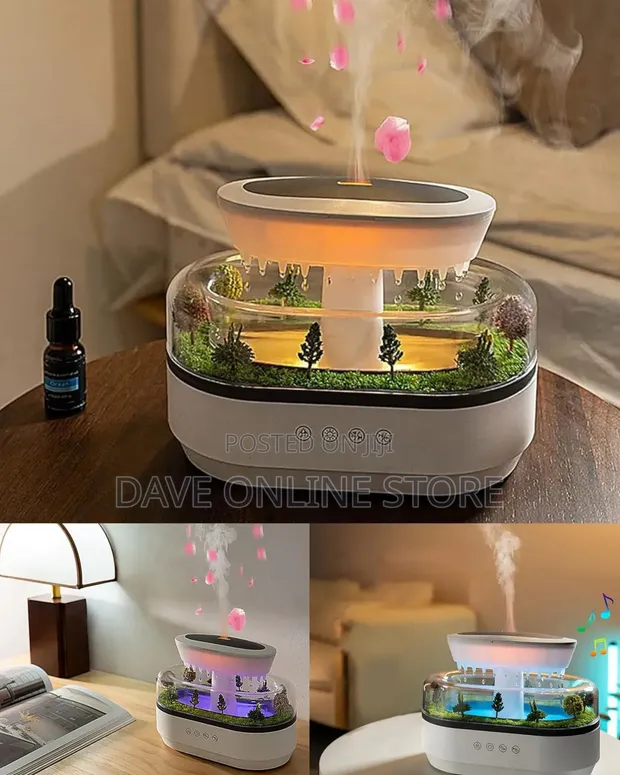 Rain Cloud Aroma Diffuser with Water-Drop Effect - 1