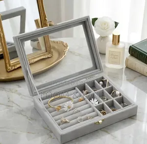 Jewellery Organizer Box with Clear Lid