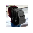 Gray-and-Black Multi-Compartment Anti-Theft Laptop Backpack - 1