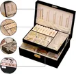 PU Leather 2-Layer Jewelry Box Organizer - 1