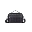 Black Faux-Leather Biker Crossbody Bag with Studs - 2