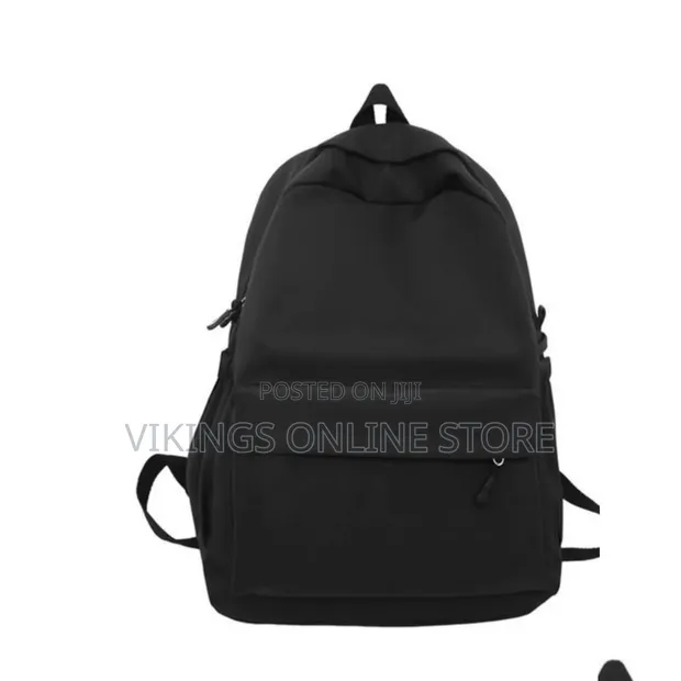Lightweight Water-Resistant Nylon School Backpack - 1