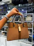 Pomonana Genuine Leather Handbag - Brown - 2