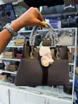 Pomonana Genuine Leather Handbag - Brown - 4