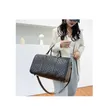 Black Checkered Travel Duffel Bag - Weekender/Overnight - 1