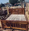 5x6 Mugavu Bed Frame with Vertical Slat Design - 1