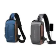 Anti-Theft Waterproof Crossbody Sling Bag with USB Charging Port - 2