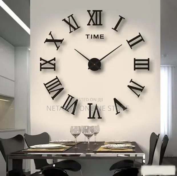 Large Roman Numerals DIY Wall Clock - 1