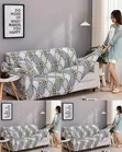 Stretch-Fit Geometric Sofa Slipcover - 2