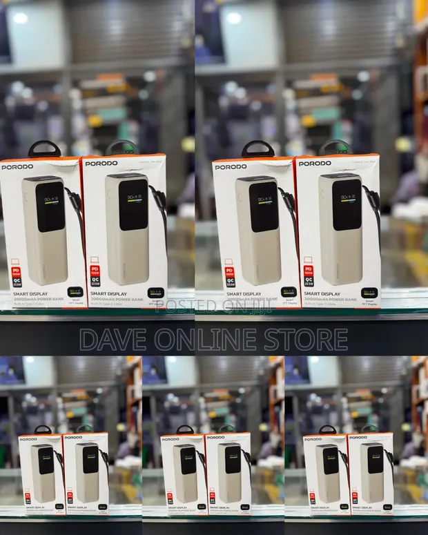 Porodo Smart Display 20000mAh Power Bank - 1