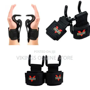 Valeo Weight Lifting Hooks with Wrist Support
