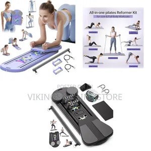 Black Multifunctional 6-in-1 Portable Home Gym System