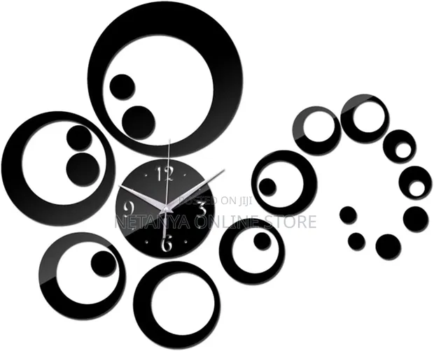 Large Acrylic Quartz Modern Wall Clock - 1
