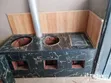 Modern 2-Burner Firewood Stove with Grill - 2