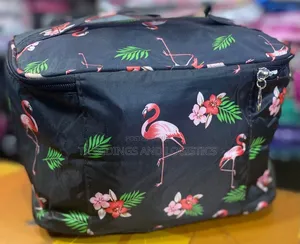 Flamingo Print Makeup Bag