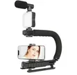 U Shaped Video Making Bracket with Light - 2