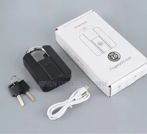 Fingerprint Padlock 2-in-1 with Key Access