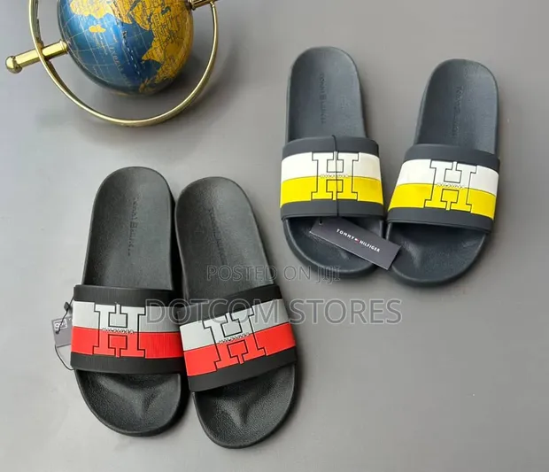 Tommy Hilfiger Striped Pool Slide Sandals - 1
