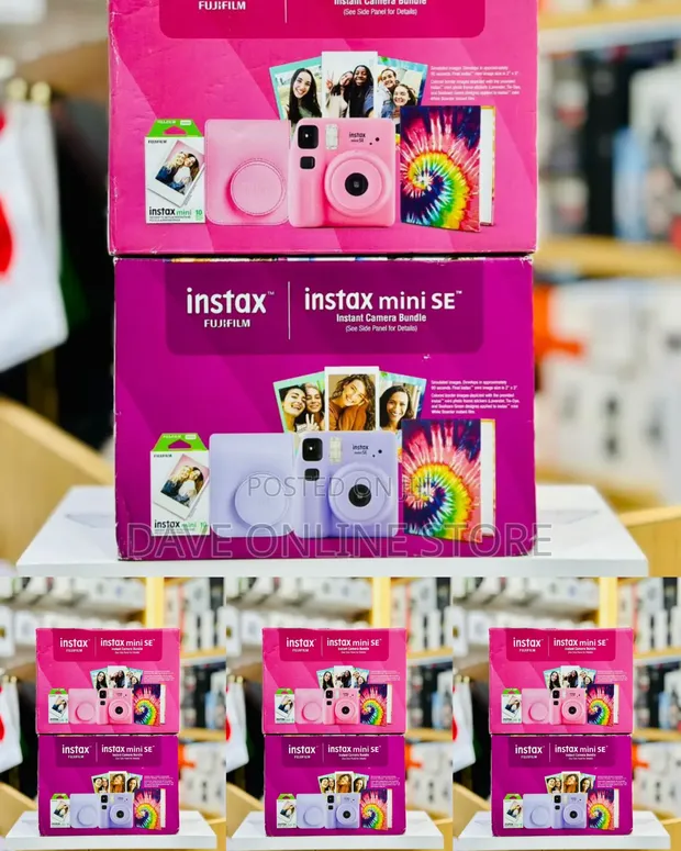 Fujifilm Instax Mini SE Instant Camera Bundle - 1