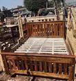 Traditional Wooden Slat Bed with Headboard & Footboard - 3