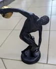 Discobolus Decorative Resin Statue - Black & Gold - 1