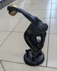 Discobolus Decorative Resin Statue - Black & Gold - 2