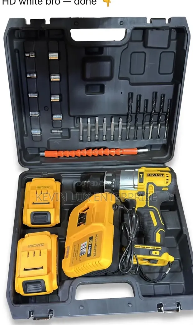 Brand New Cordless Drill with Two Batteries - 1