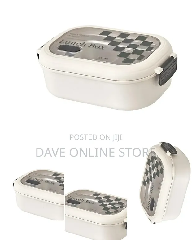 Portable 2-Compartment Thermal Bento Lunch Box - 1
