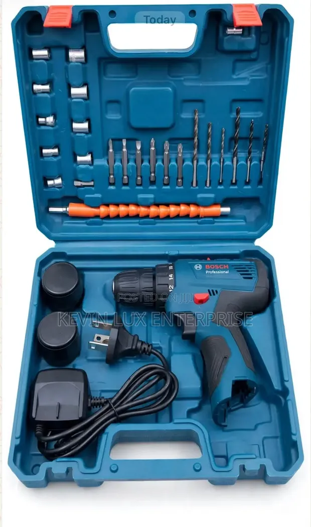Brand New Portable Cordless Drill with 2 Batteries - 1