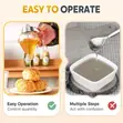 Syrup Dispenser with Stand - No Drip Honey Jar - 1