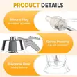 Syrup Dispenser with Stand - No Drip Honey Jar - 3