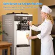 Commercial Soft Serve Ice Cream Machine 2450W - 4