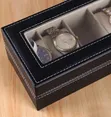 A&G Men's and Women's Leatherette Watch Organizer Box - 2
